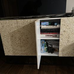 Large Mother Of Pearl TV Console 