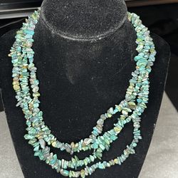 Natural Turquoise Bead Strands (2)