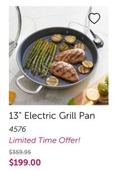 13" Electric Grill Pan