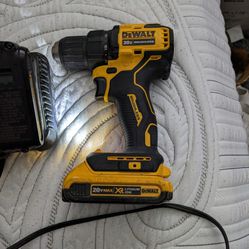 DeWalt, Brushless Drill, 20 Volt Two Batteries And Charger