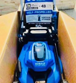 Kobalt 24-Volt Brushless 20-in Self-Propelled Cordless Electric Lawn Mower 4Ah Battery