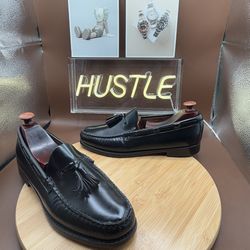 G.H. Bass & Co. Men's Tassel Black Leather Weejun Loafers