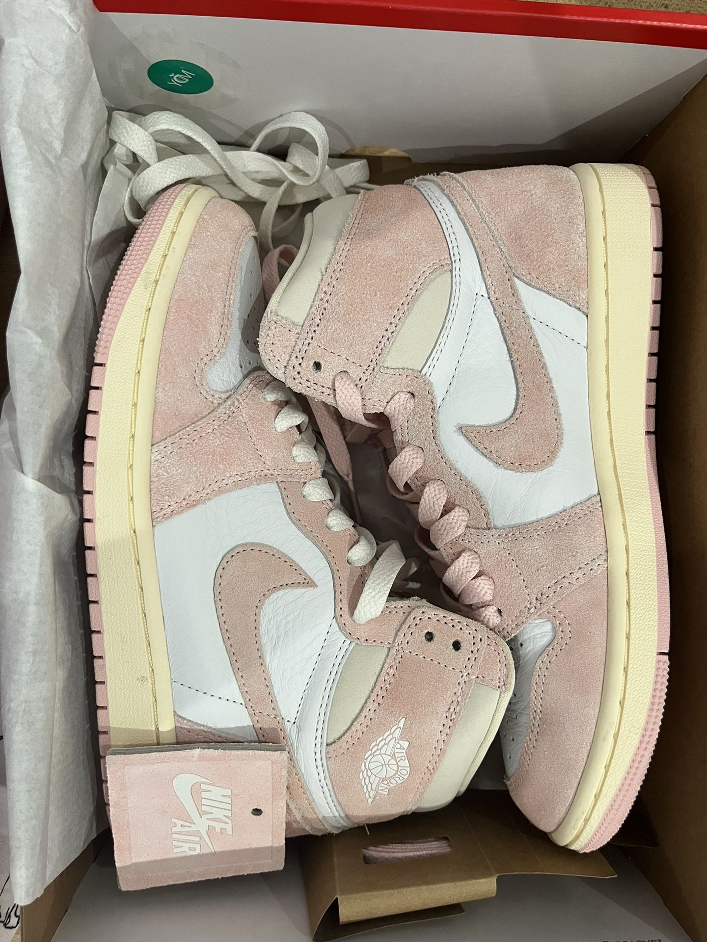 Jordan 1 Retro High Og Washed Pink 7 1/2