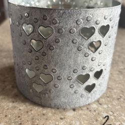 Bath & Body Works Metal Heart Candle Holder