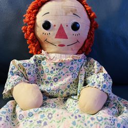 1960s Raggedy Ann 15” Doll Working Wind Up