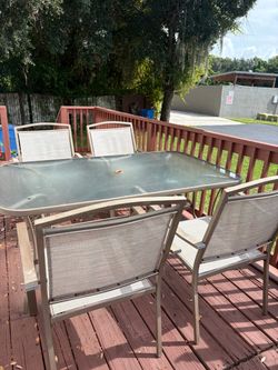 Patio table and chairs