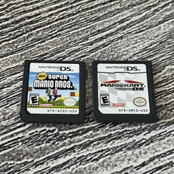 Mario Kart, and Mario Bros. Nintendo DS games. $20 for the pair