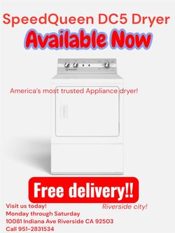 SpeedQueen gas dryer