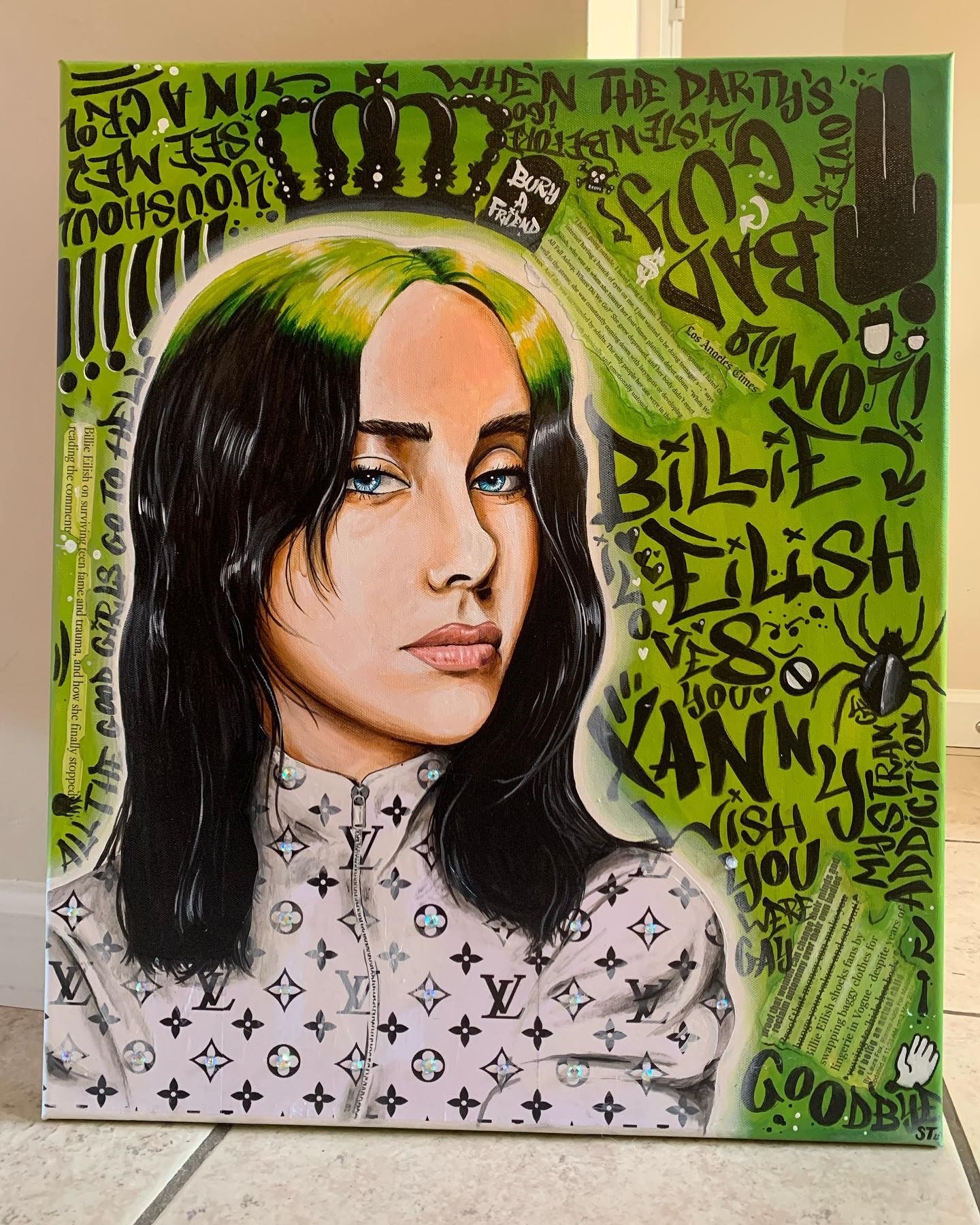 BILLIE Acrylic Painting 