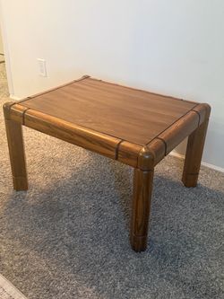 Vintage 1981 Berkline Faux Bamboo Wood End Table - $65 OBO
