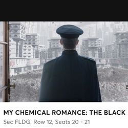 MY CHEMICAL ROMANCE TICKETS 