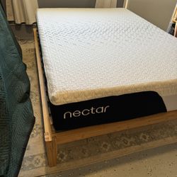 Nectar Bamboo Platform Full Size Bed Frame