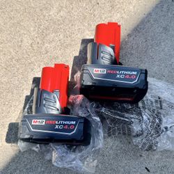 Two New Milwaukee M12 4.0 Batteries 