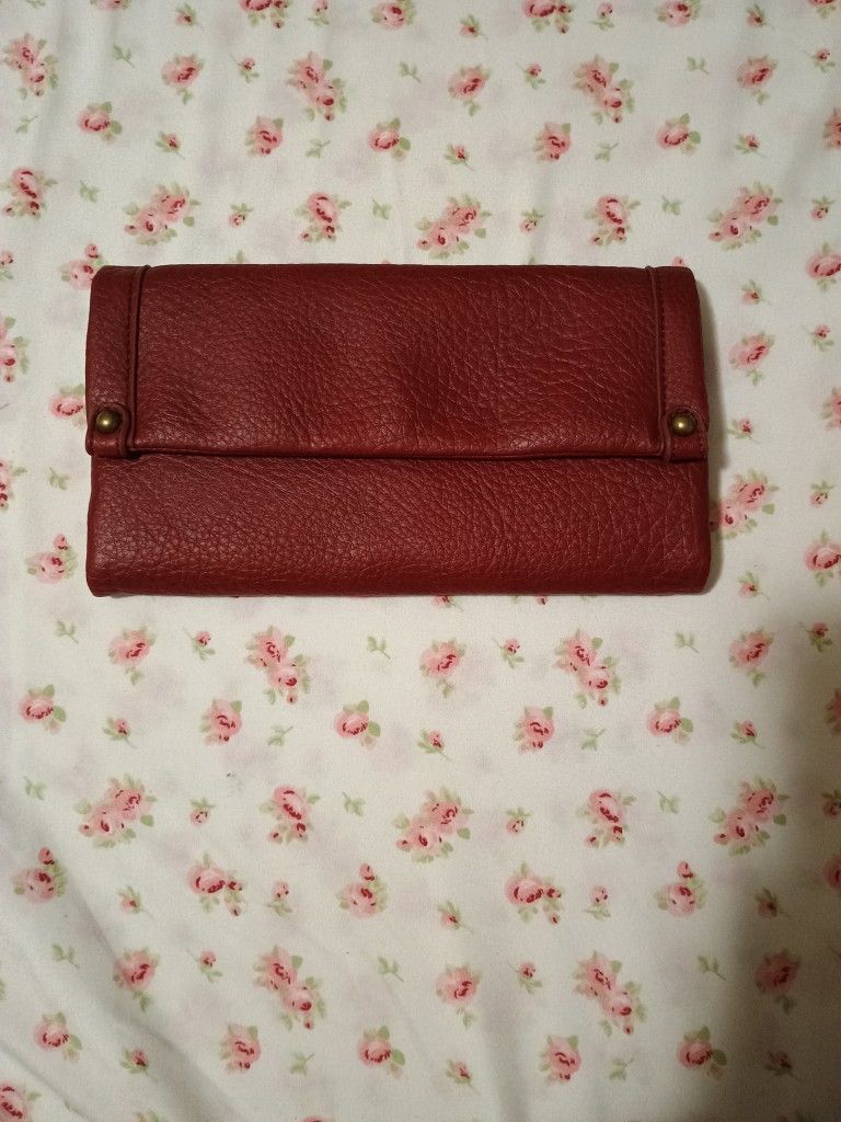 Red Leather Wallet