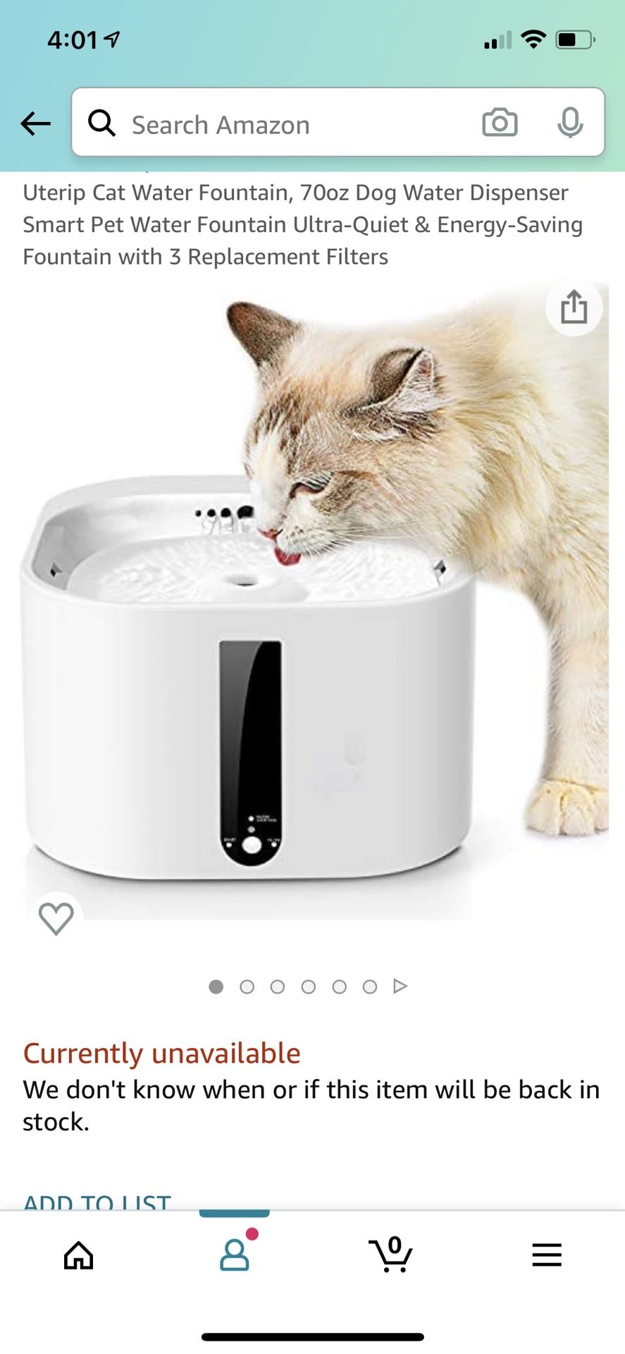 Brand New Smart Pet Water Fountain