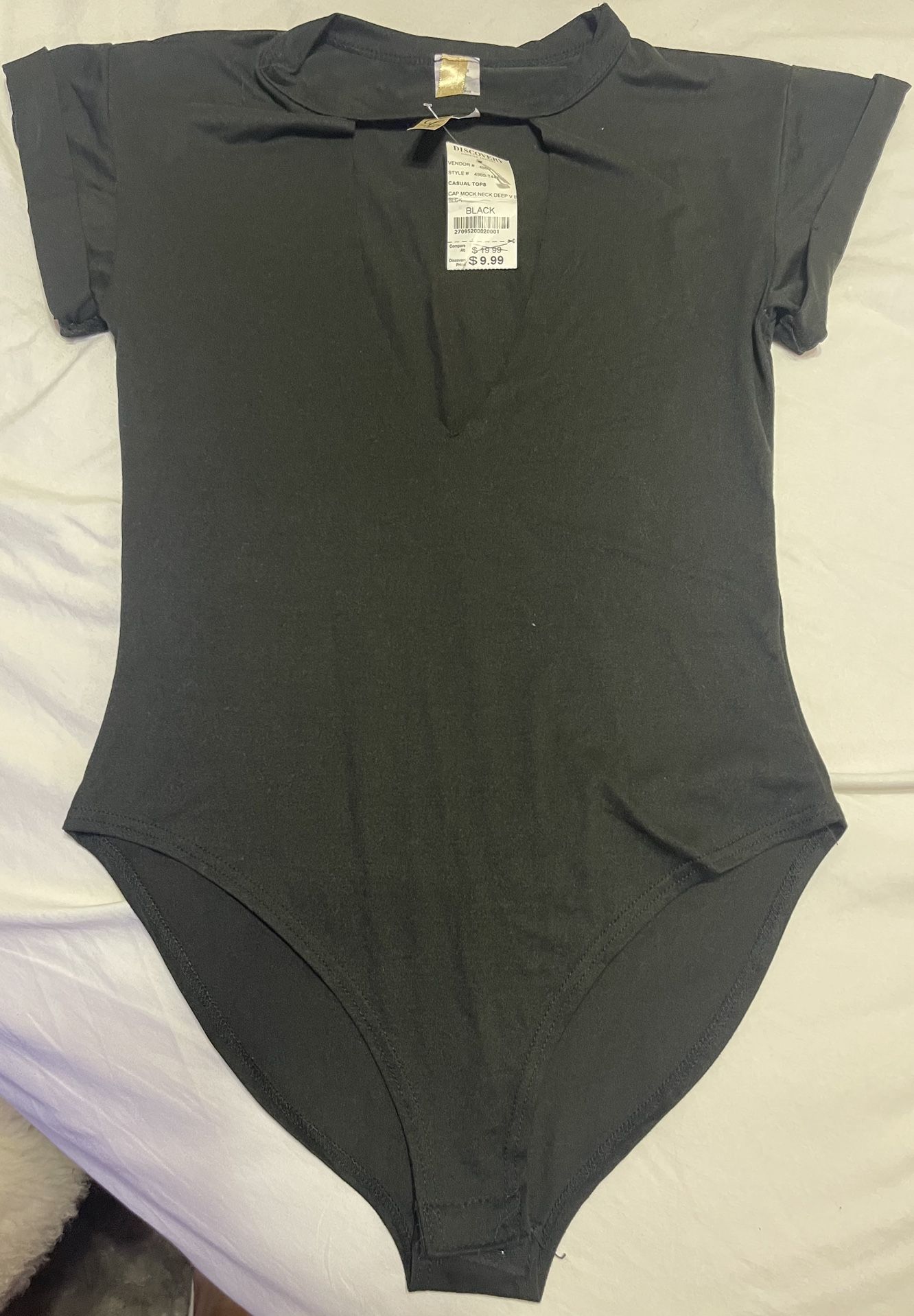 Black Bodysuit Brand New With Tags Size S