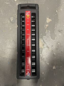 11 Piece 1/2 In Drive Deep Impact Socket Set - SAE