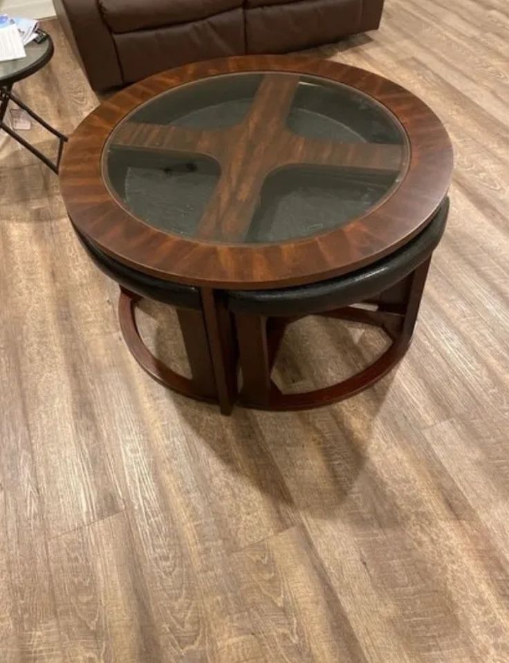 Coffee Table With Stools