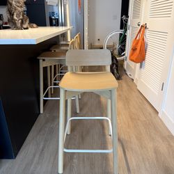 West Elm Barstool Chairs - 4 total (priced per chair) - wood