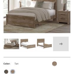Queen Bed Ashley Furniture, Mattress and Box Free