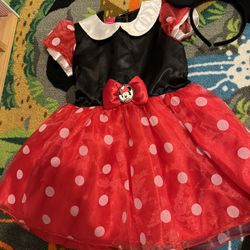 Minnie Costume 2T With Ears Disney 