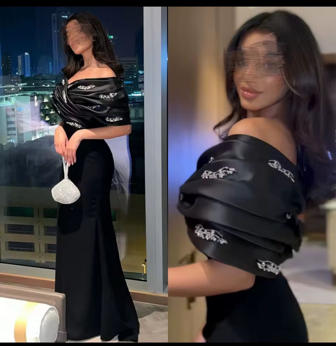 NEVER WORN Elegant, Classy Black Prom Wedding Guest Dress Gown