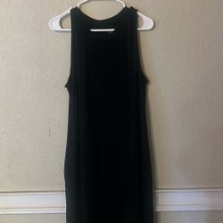 Black Summer Sleeveless Dress XXLarge
