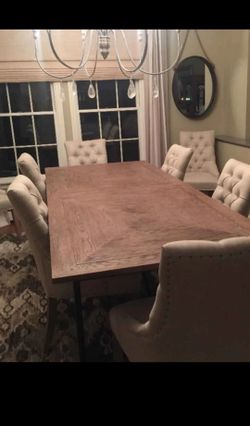 Dining table and chairs