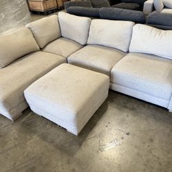Costco Drayden Fabric Sectional with Ottoman $150/5pcs