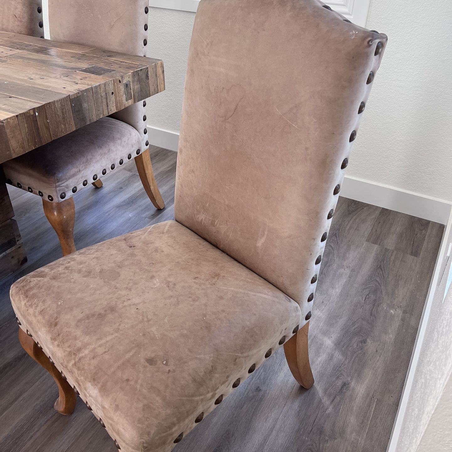  Suede Dining Chairs $100 Each 