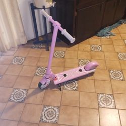 Pink Electric scooter