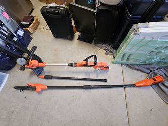 Black + Decker Saw and Weedwacker Bundle