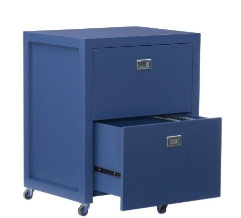 Linon Peggy Blue File Cabinet 