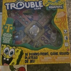 SpongeBob SquarePants Trouble Pop‑O‑Matic Board Game (Brand New Sealed)