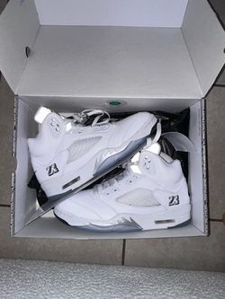 Jordan 5 white metallic