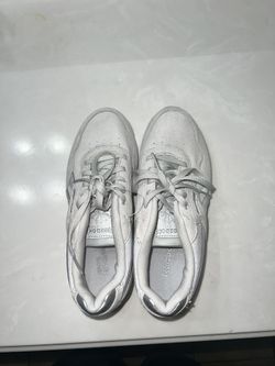 Reebok Women's Cream and Silver Trainers 5.5