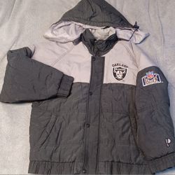 Okland Vegas Raiders Men's Size Small Vintage Pro Player Coat Jacket 