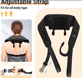 Neck massager with heat, wireless neck and shoulders massager, Shiatsu shoulder massager, massage pillow for the neck, Ideal gift for men, women, mom