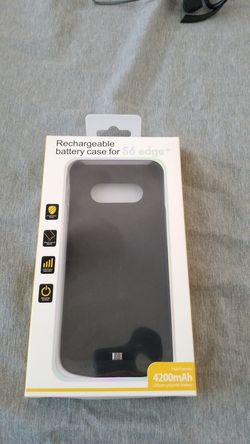 Rechargeable battery case for S6 edge