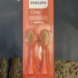Philips One by Sonicare, 2 Brush Heads, Miami Coral