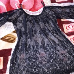 2 New Lace Dresses Size XL Off-white And Black Colors $10 Each Pick Up At Country Club And Grant Please See All Pictures 