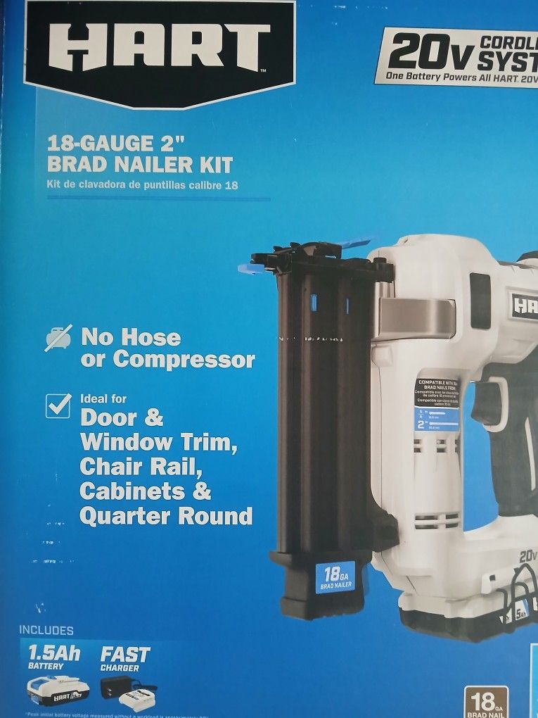 18 Gauge 2" Brad Nailer Kit Nail Gun