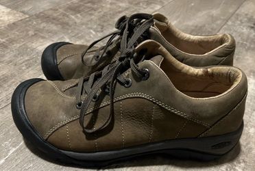 KEEN Presidio Women's Brown Leather Casual Walking Hiking Shoes Size 9