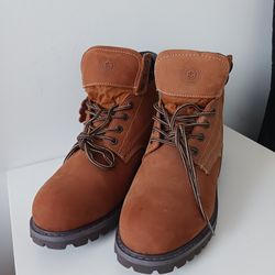 Jacata H8602 Brown Leather Work Boots - Size 12W