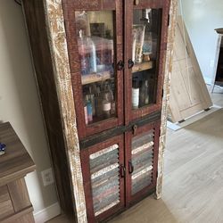 Reclaimed Rustic Curio Cabinet