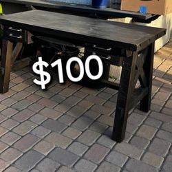 Solid Wood Desk $100