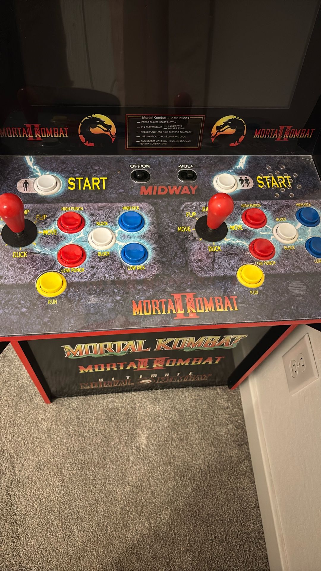 Mortal Kombat Arcade 1up Machine 