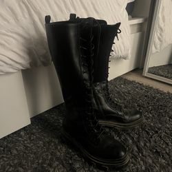 Black Knee High Boots