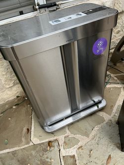 Simplihuman 58L Dual Bin Step Can
