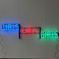 Huge Custom Made Neon GIRLS Sign